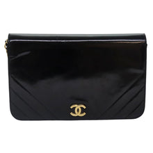 Load image into Gallery viewer, Chanel Black Patent Leather Shoulder Bag
