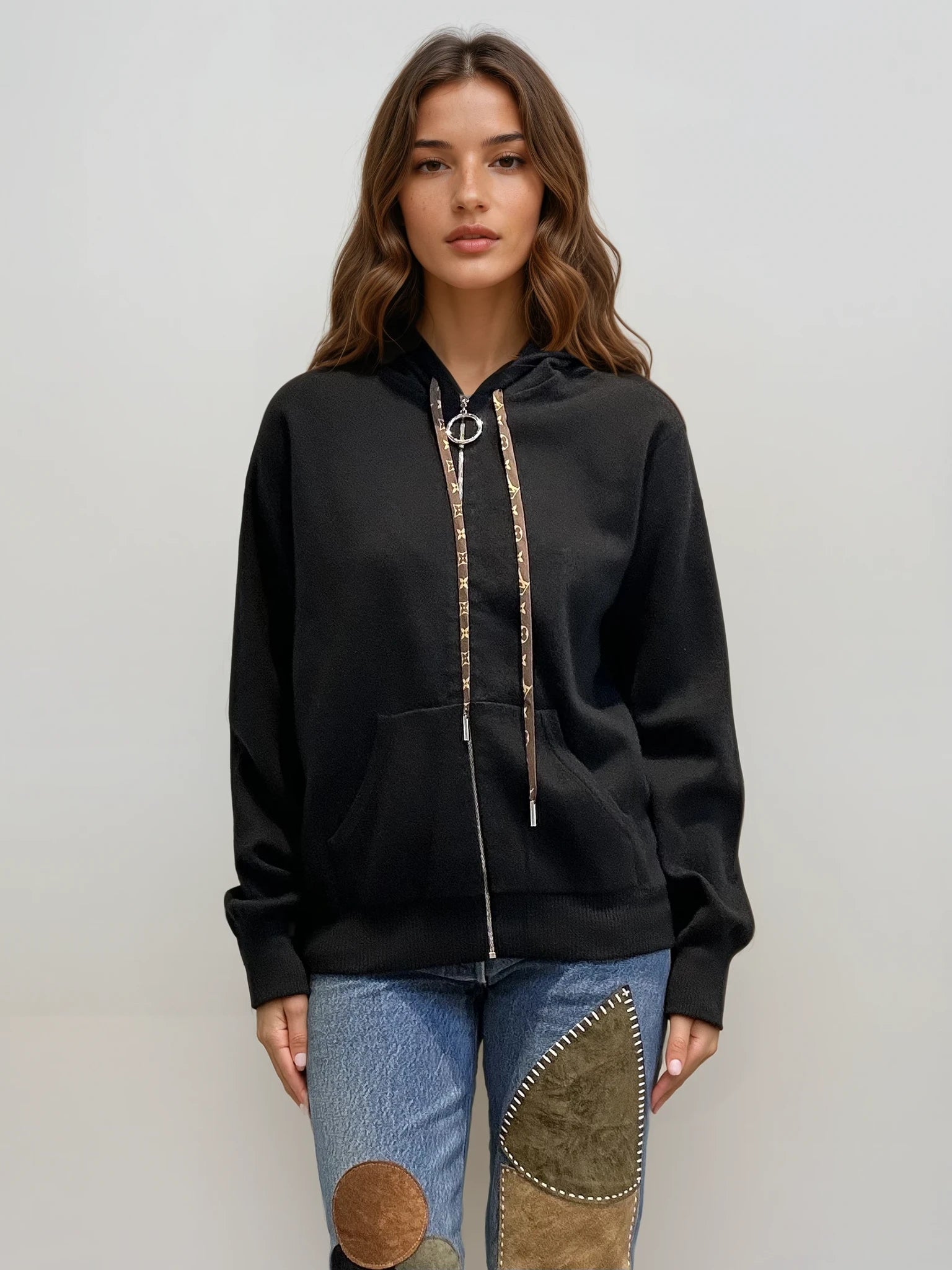 Louis Vuitton Black Zip Up Hoodie