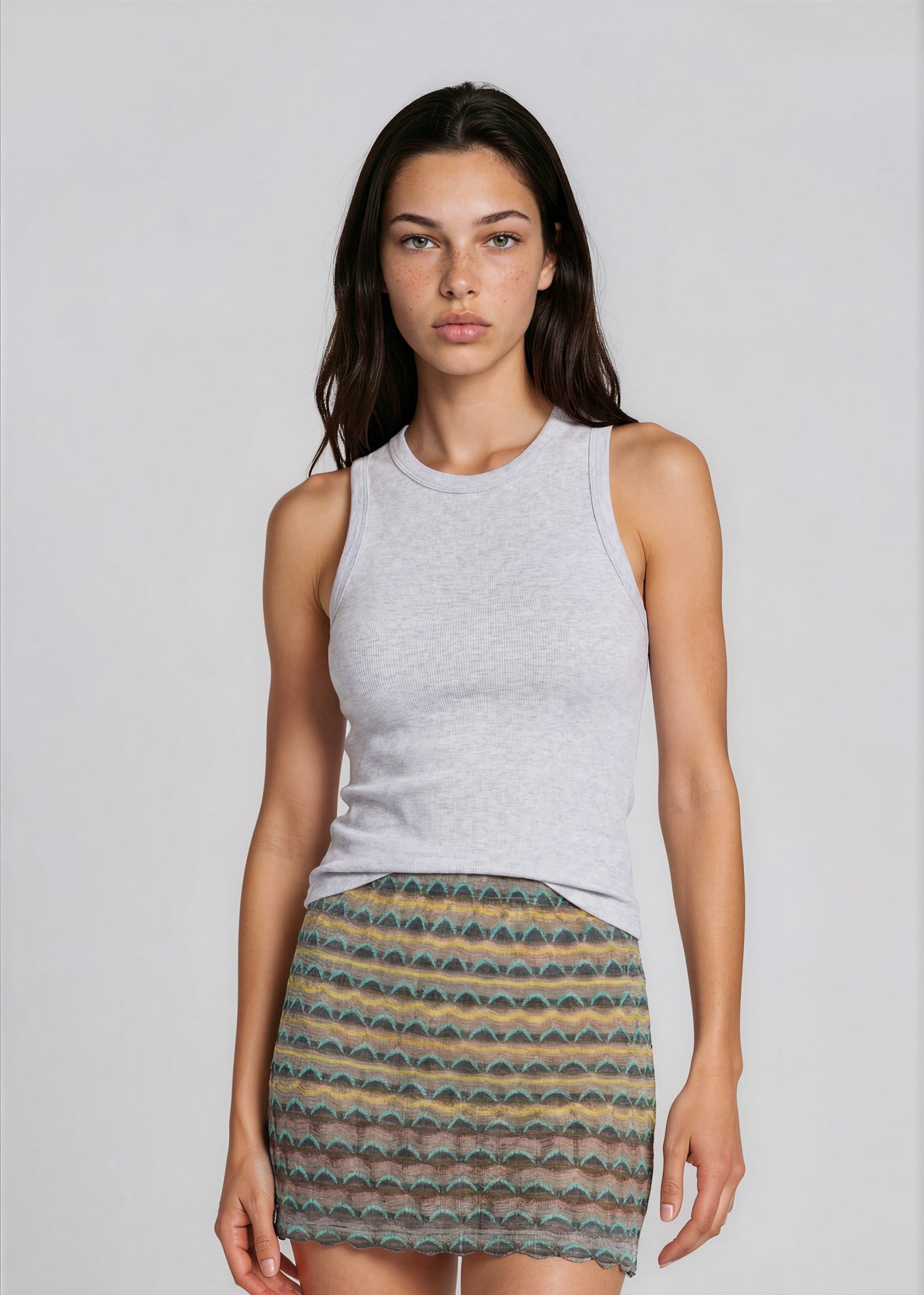 Missoni Blue and Yellow Mini Skirt