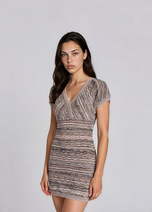 Missoni Striped V-neck Mini Dress