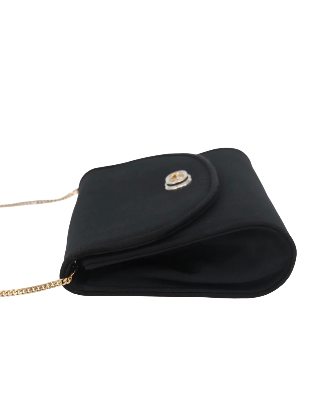 Gucci Black Satin Evening Bag