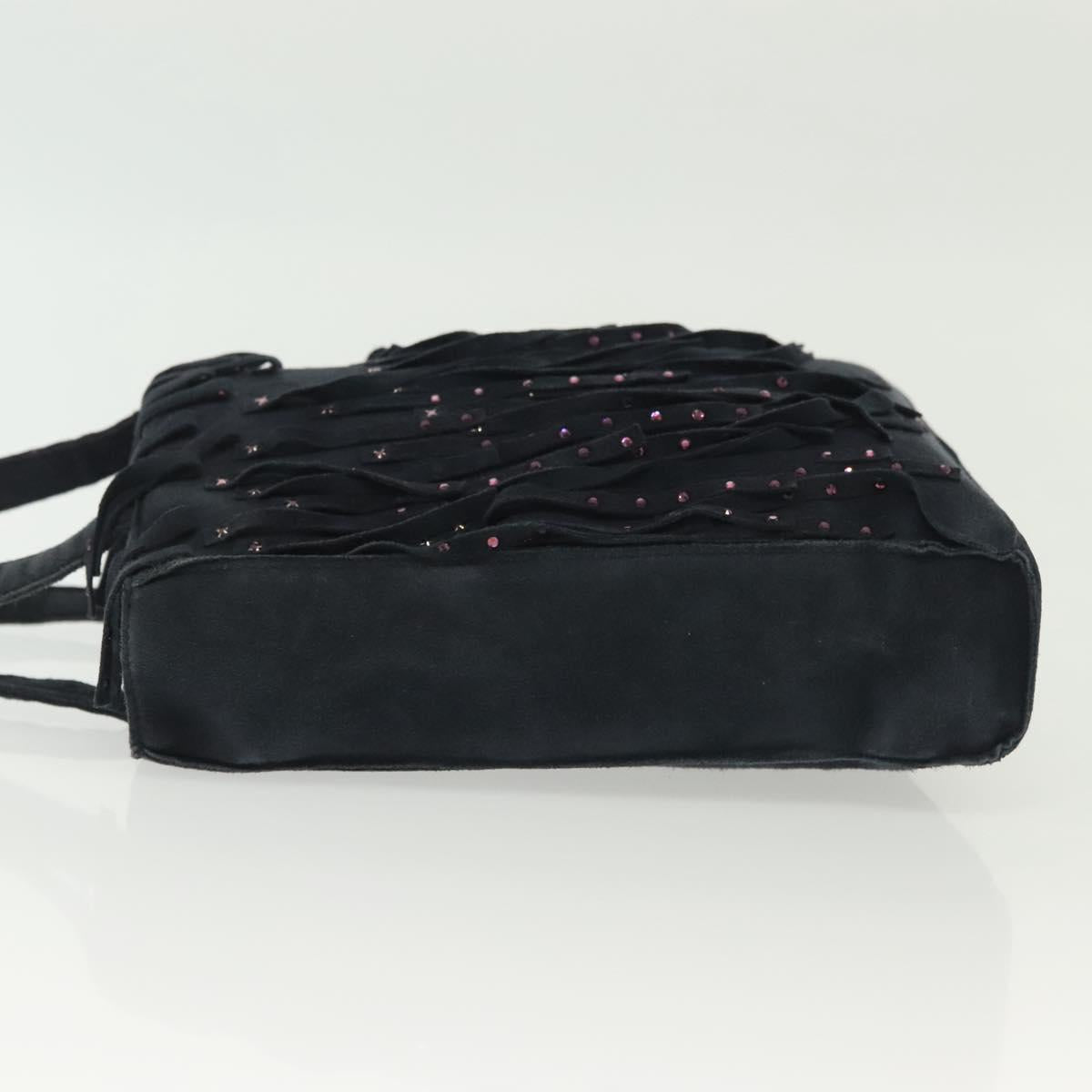 Chanel Navy Suede Fringe Tote