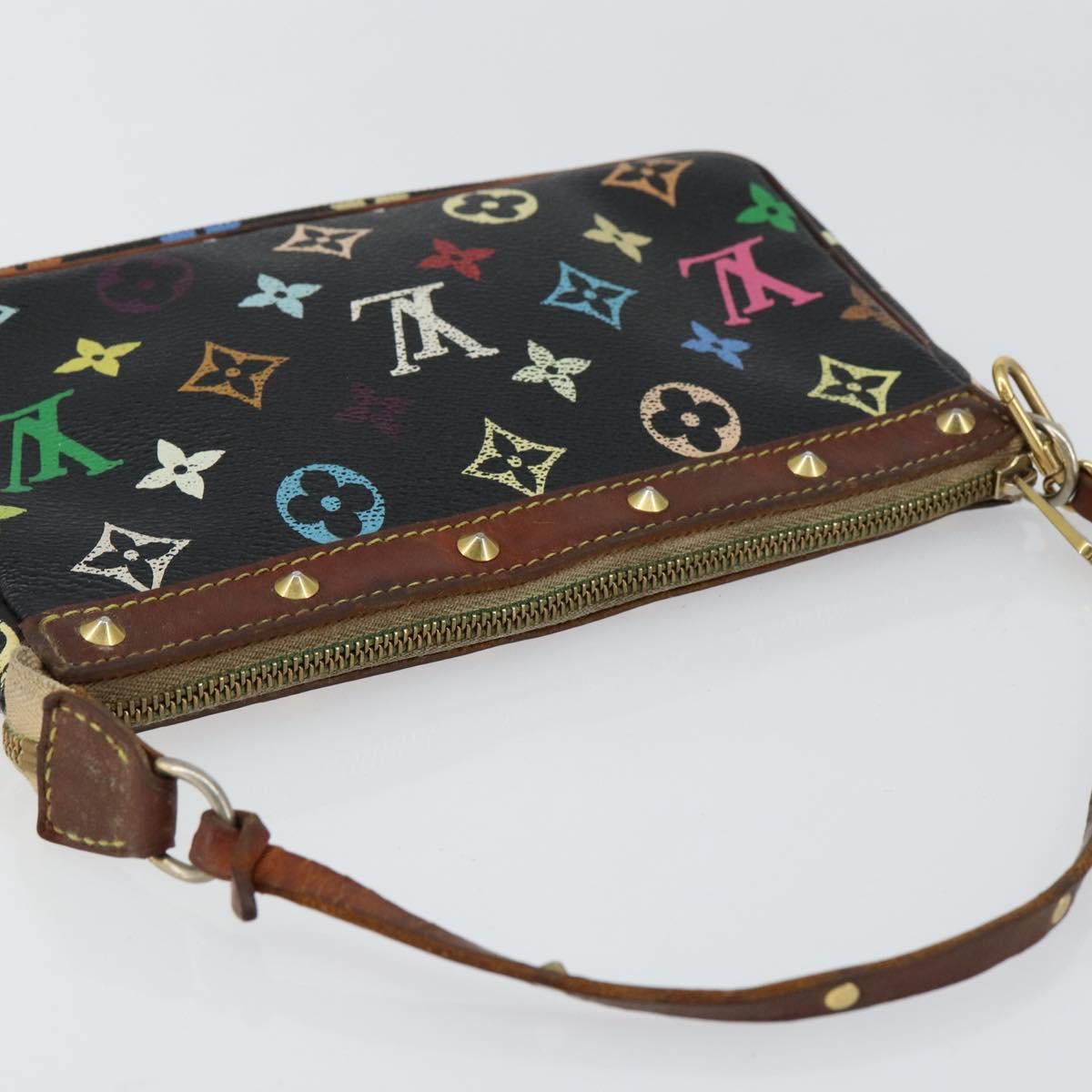 Louis Vuitton Black Colorful Murakami Handbag