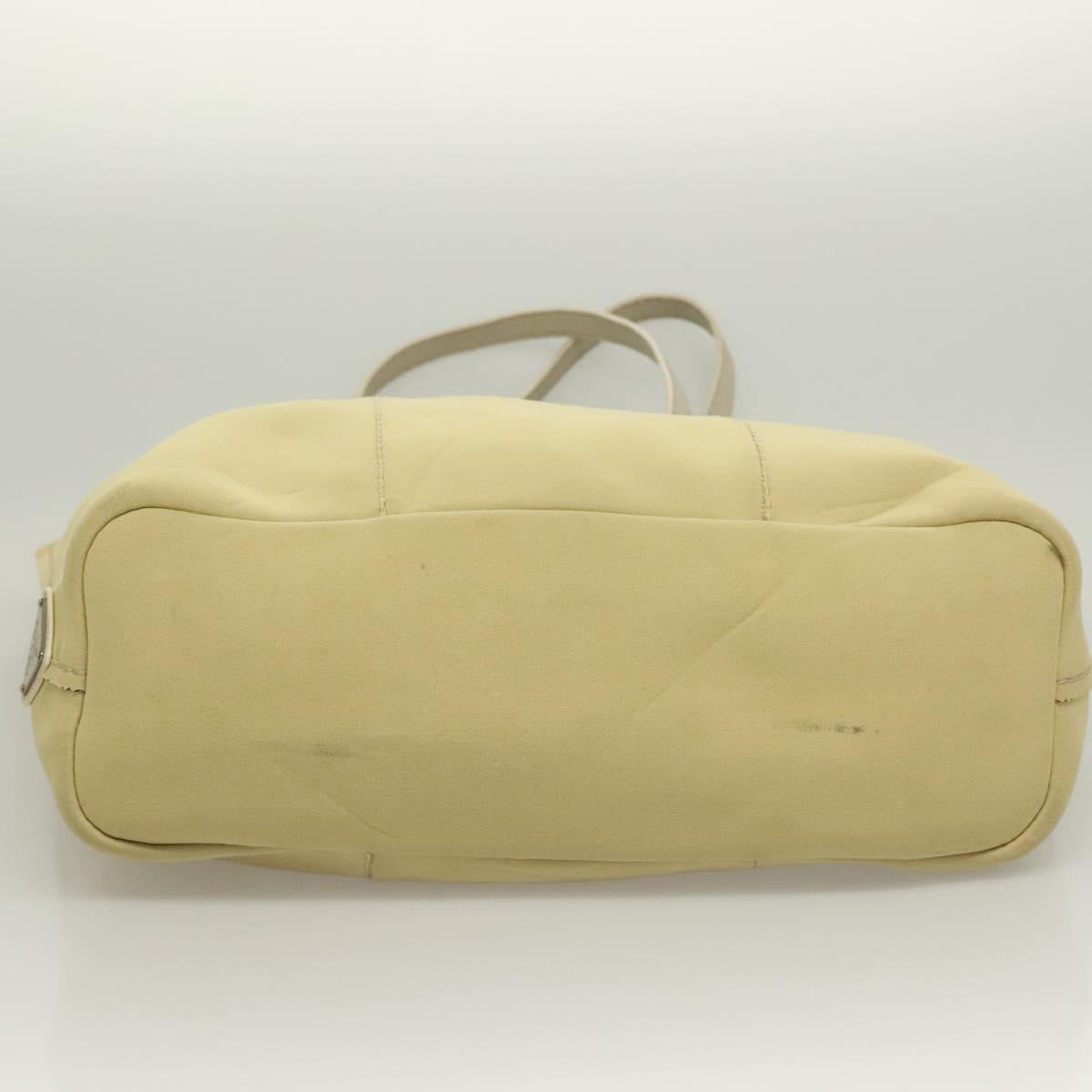 Prada Tan Logo Scuba Tote