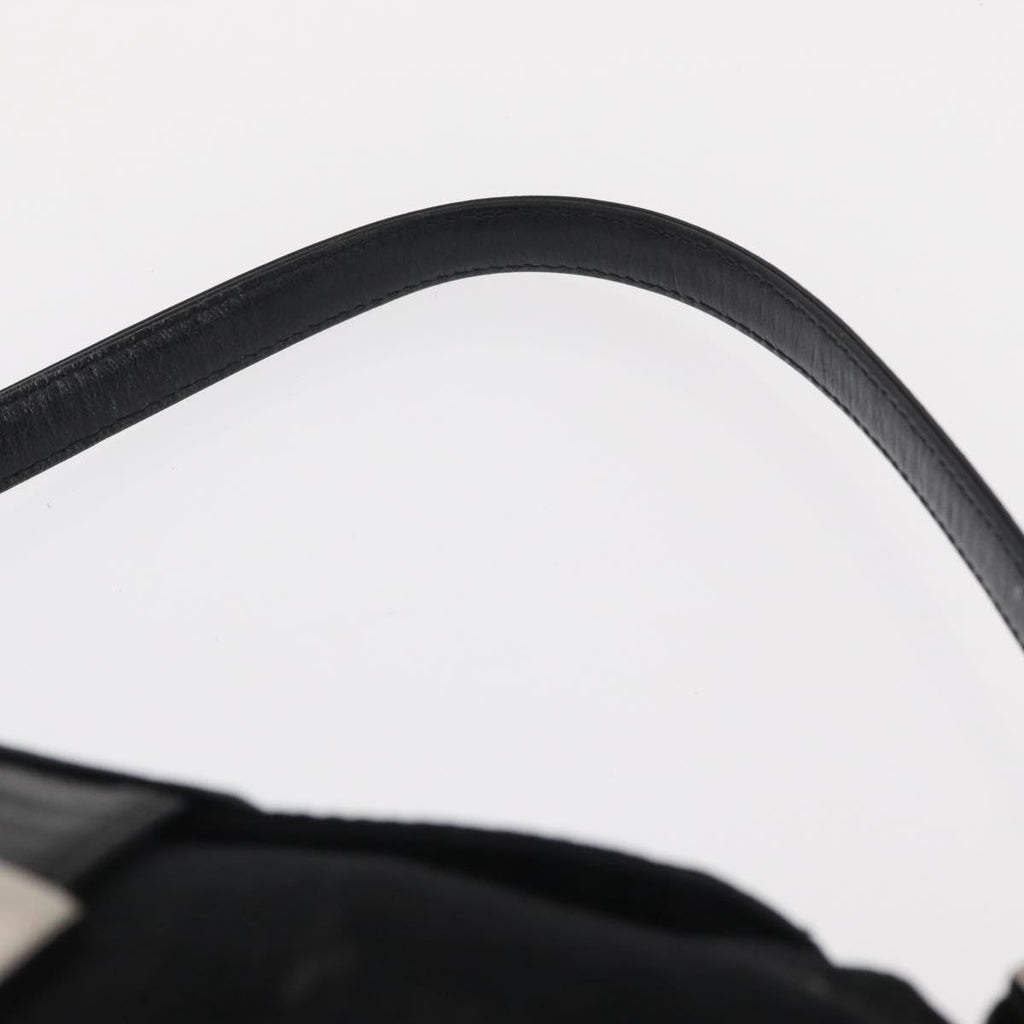 Fendi Black Rounded Baguette