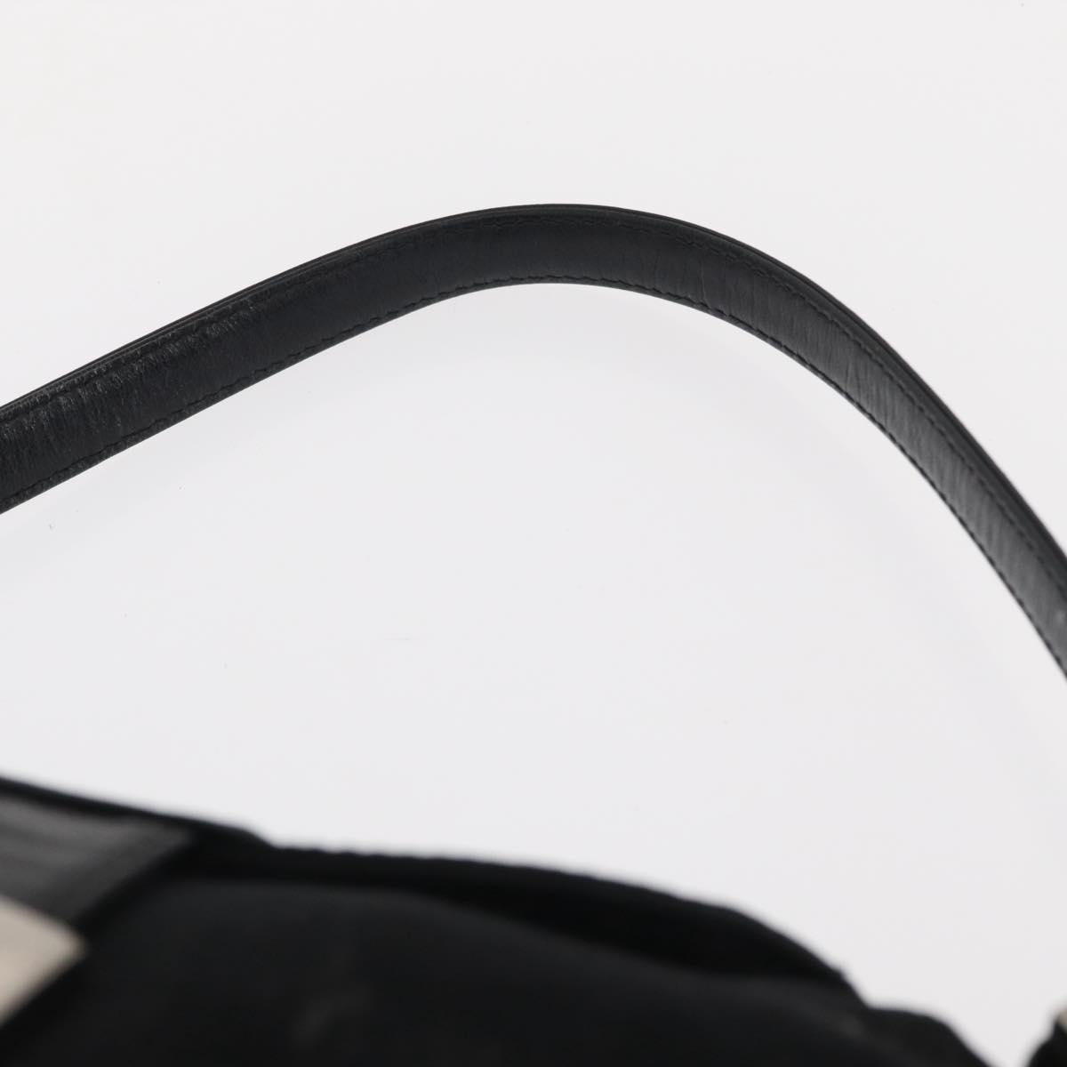 Fendi Black Rounded Baguette