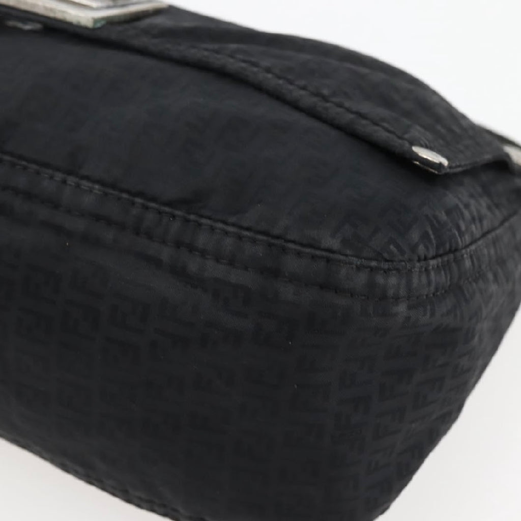 Fendi Black Monogram Crossbody Baguette