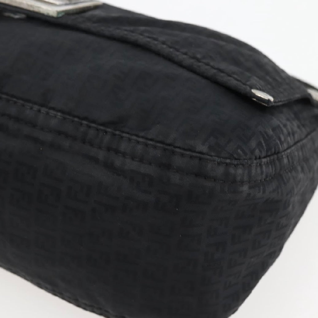 Fendi Black Monogram Crossbody Baguette
