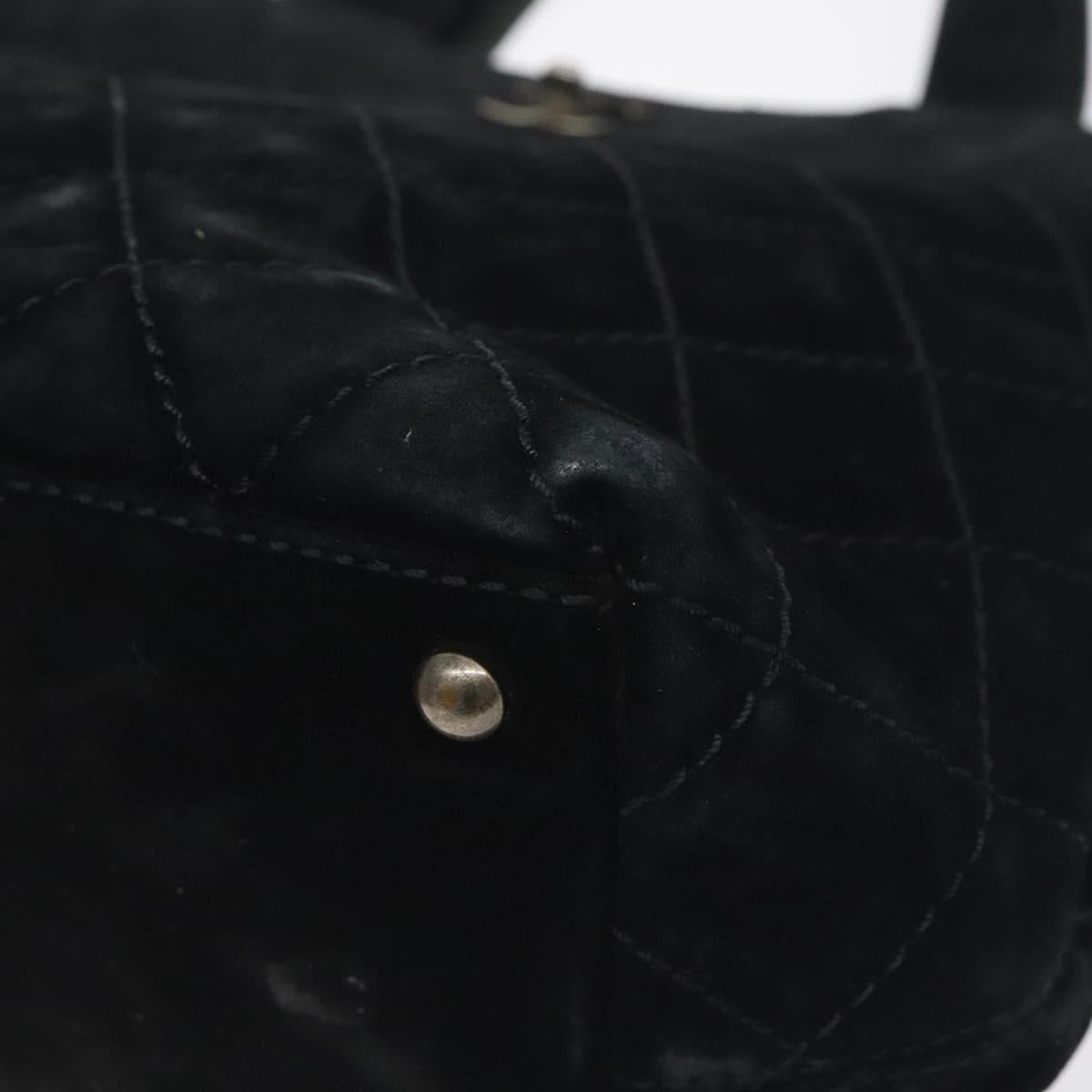 Chanel Black Suede Tote