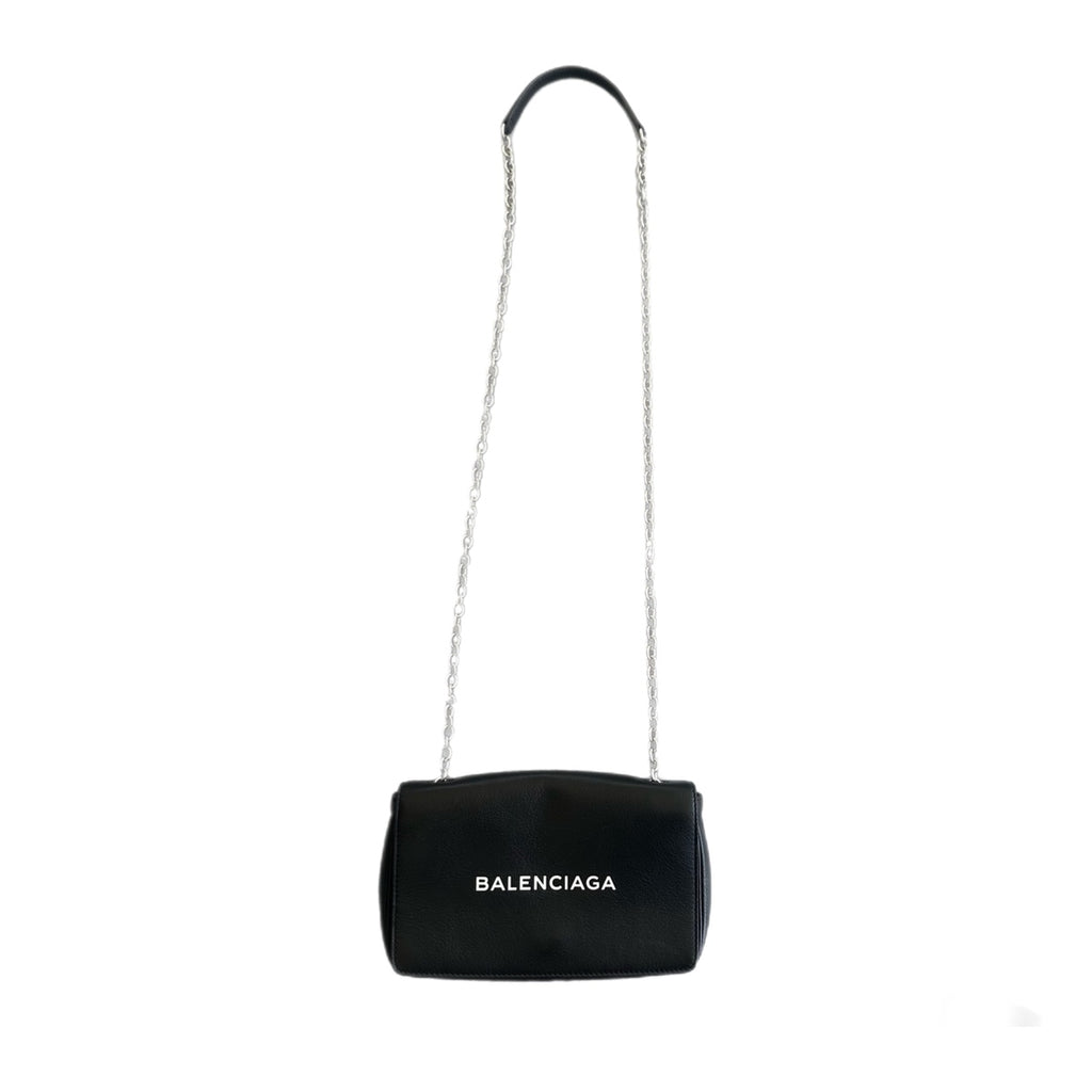 Balenciaga Black Spellout Crossbody