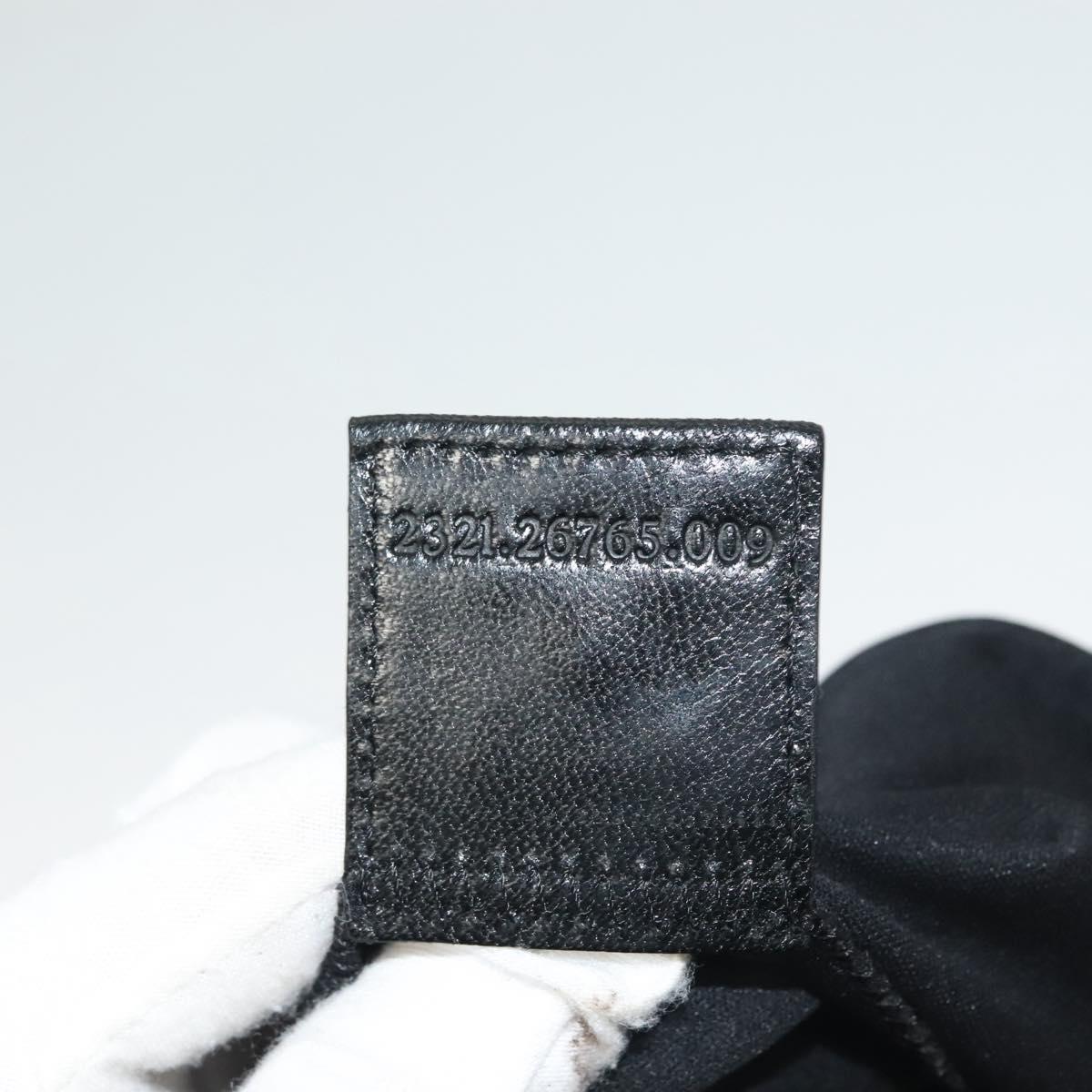 Fendi Black Rounded Baguette