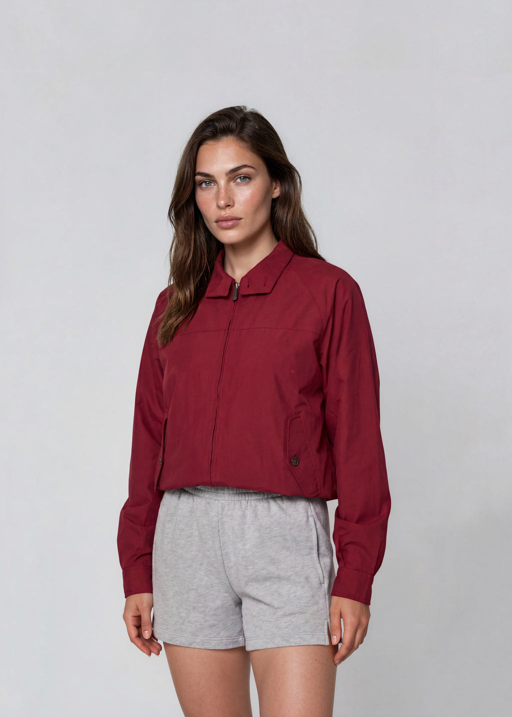 YSL Red Collared Bomber Jacket