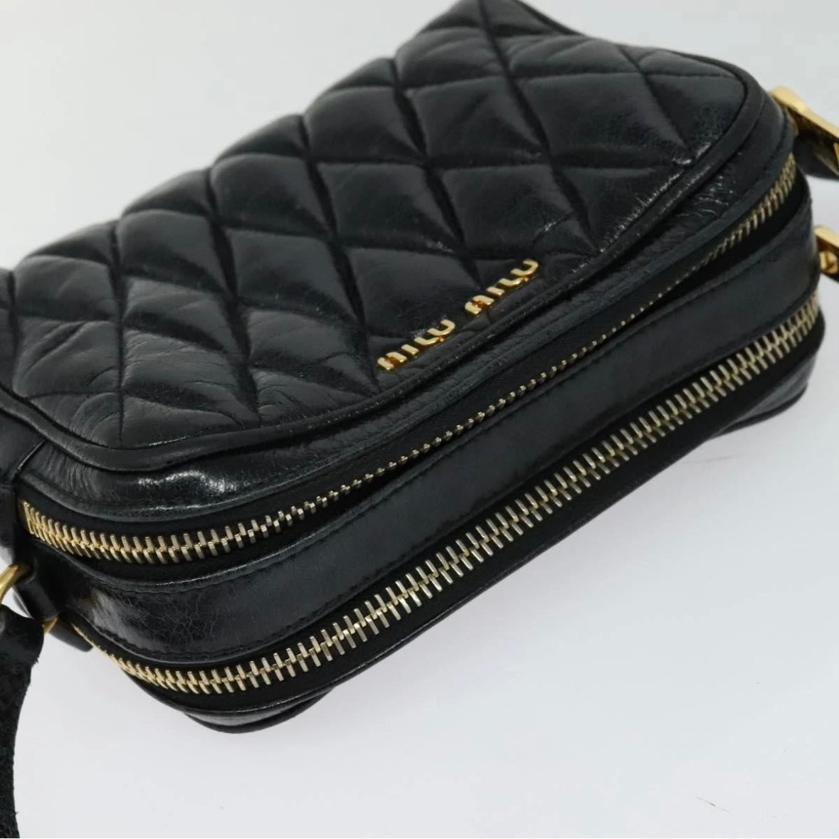Miu Miu Black Patent Leather Crossbody