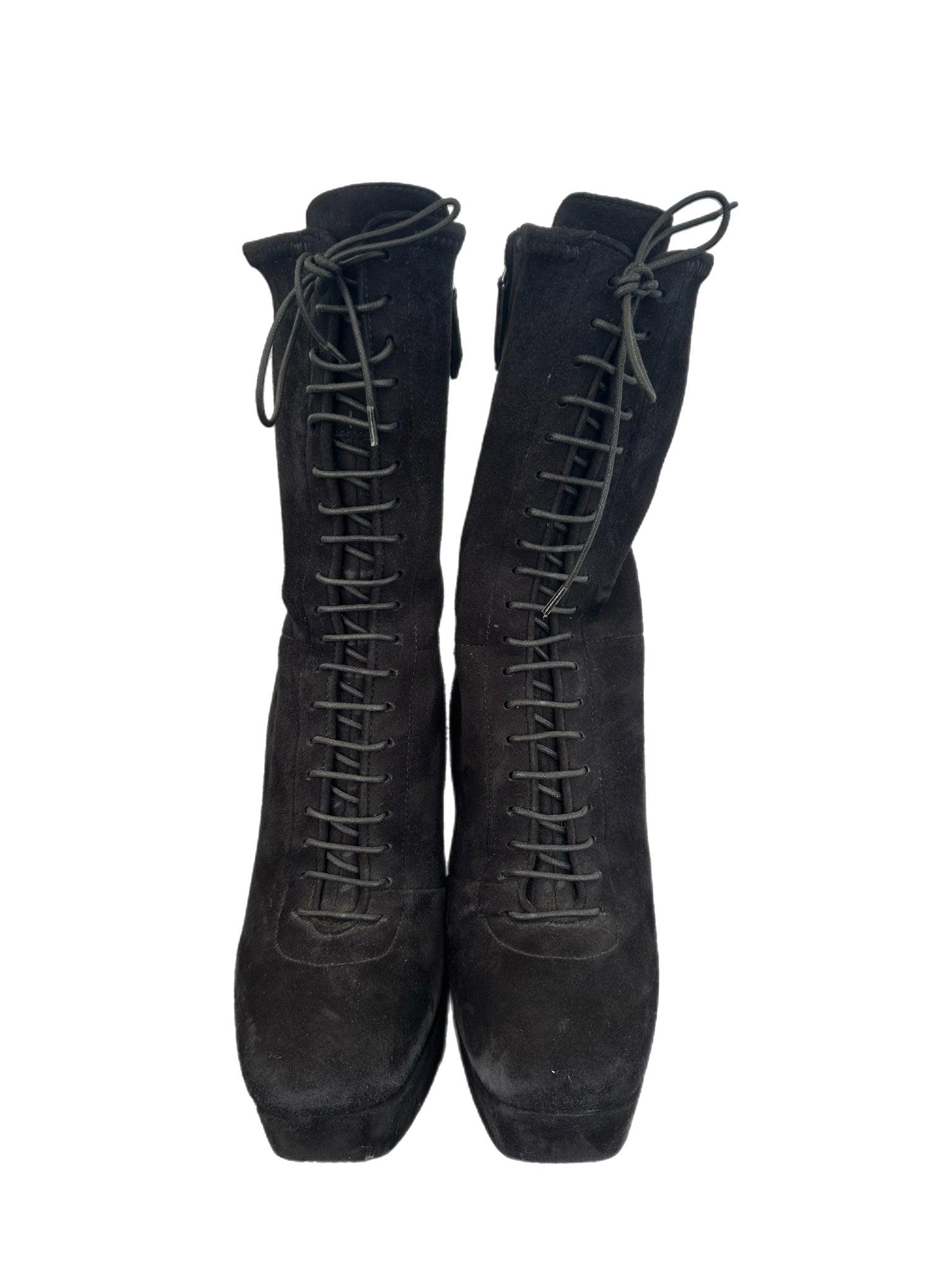 Miu Miu Suede Lace Booties
