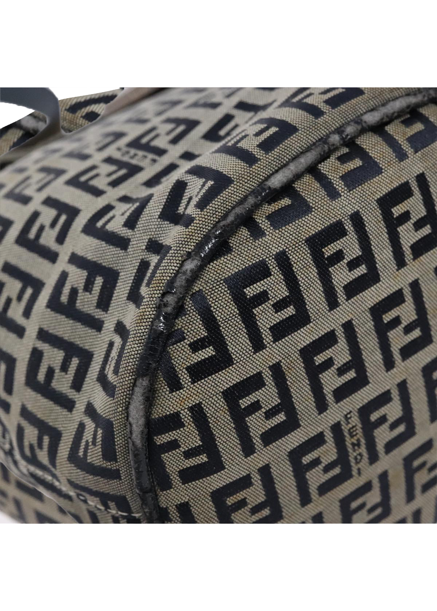 Fendi Navy Zucchino Mini Baguette