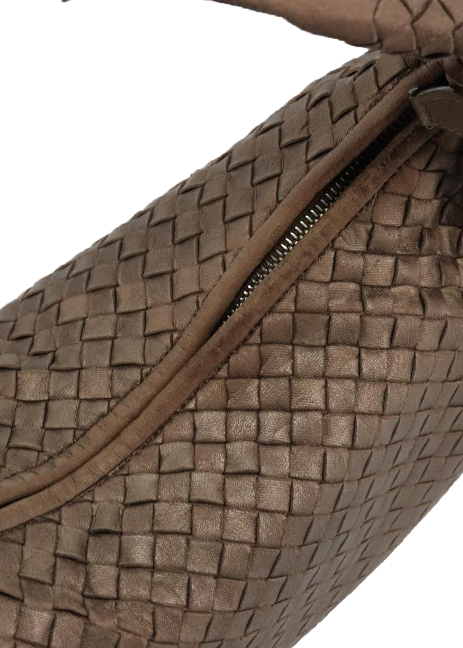 Bottega Veneta Intrecciato Bronze Shoulder Bag