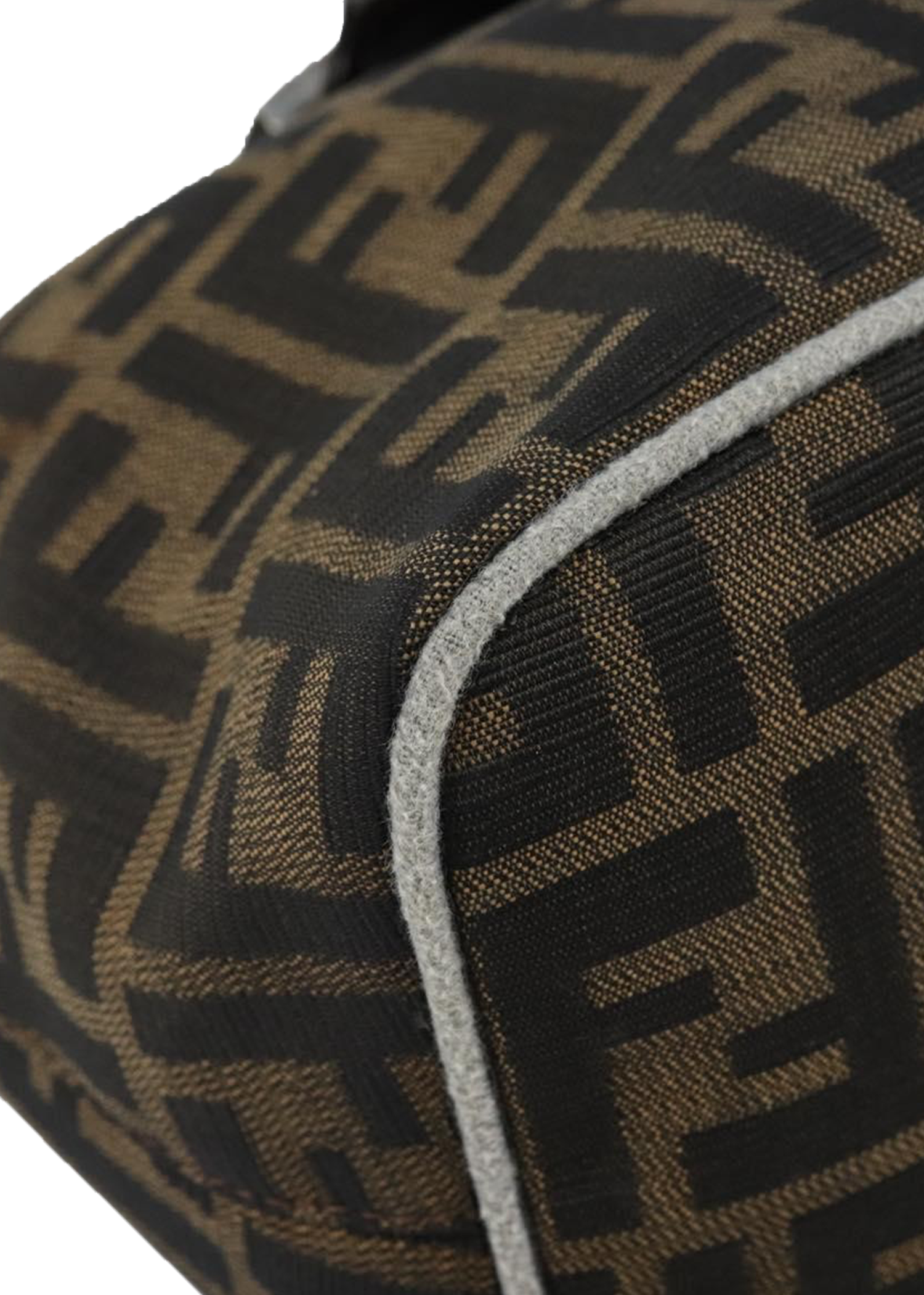 Fendi Zucca Round Shoulder Baguette