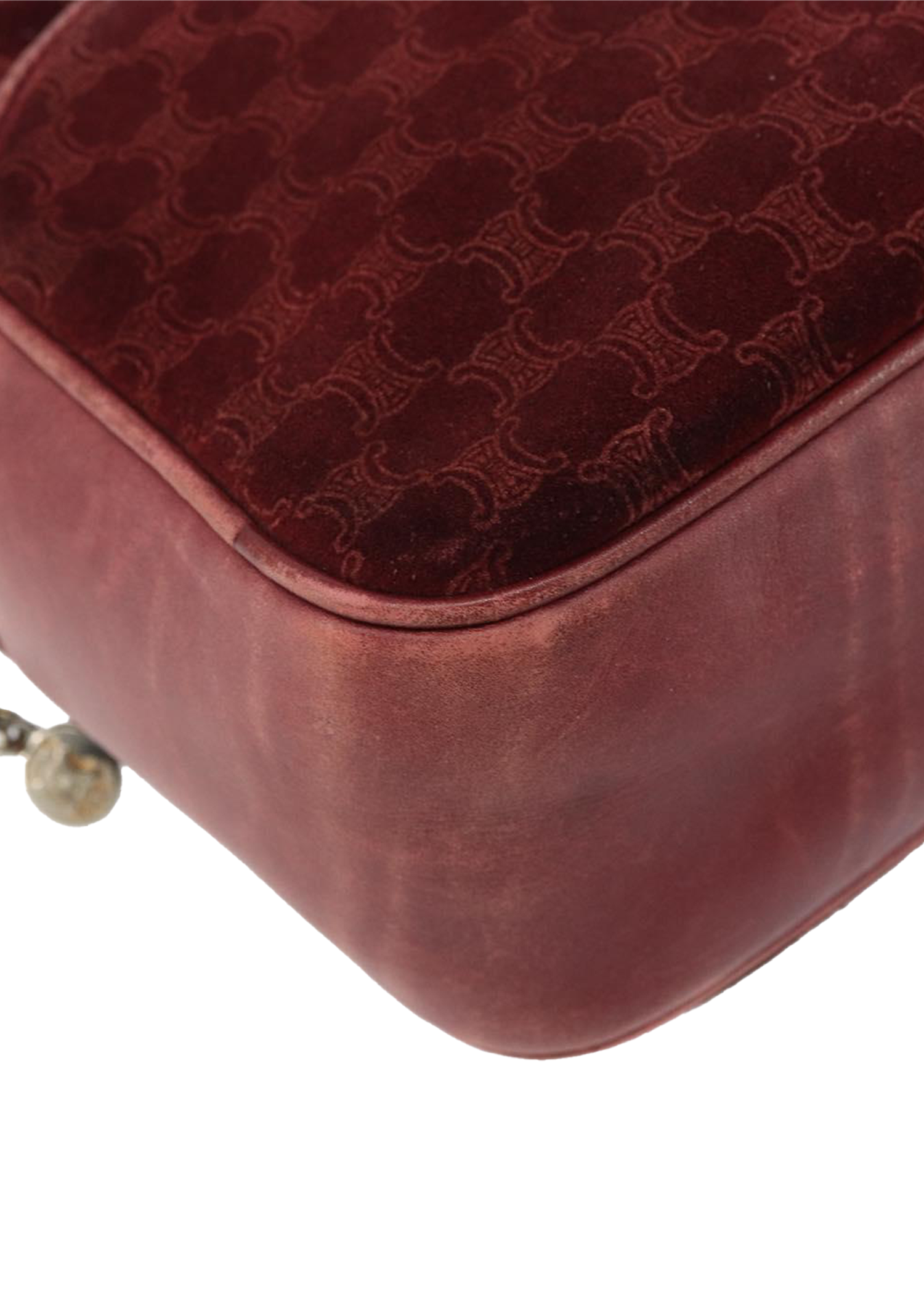 Celine Red Suede Crossbody