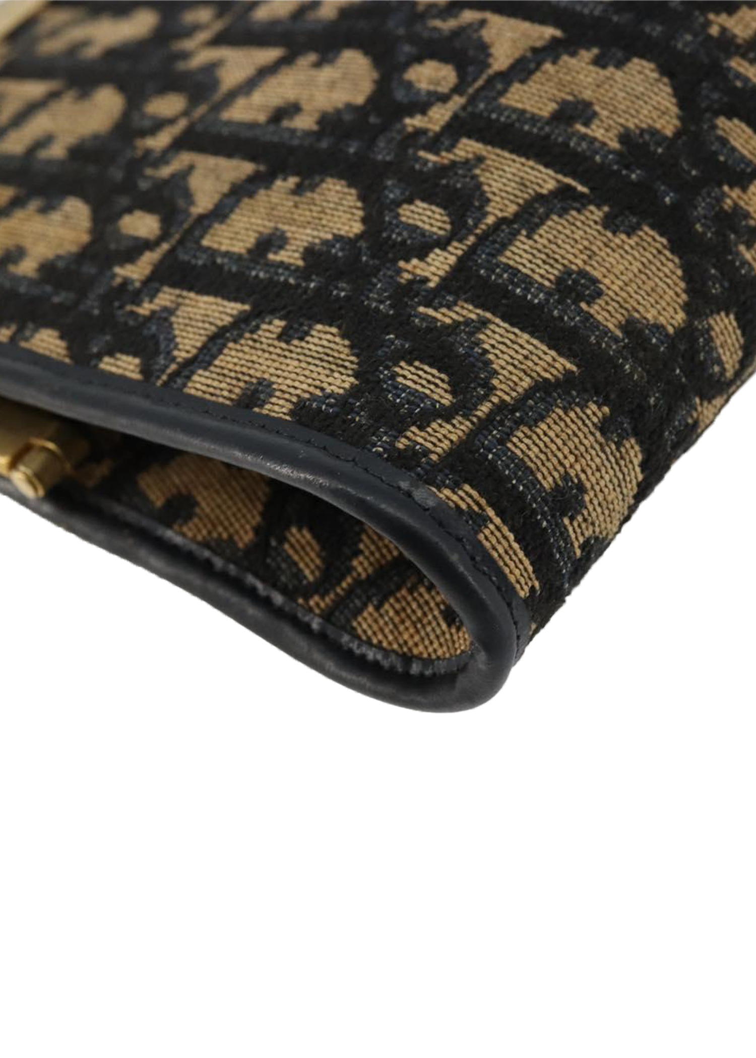 Dior Navy Trotter Snap Clutch