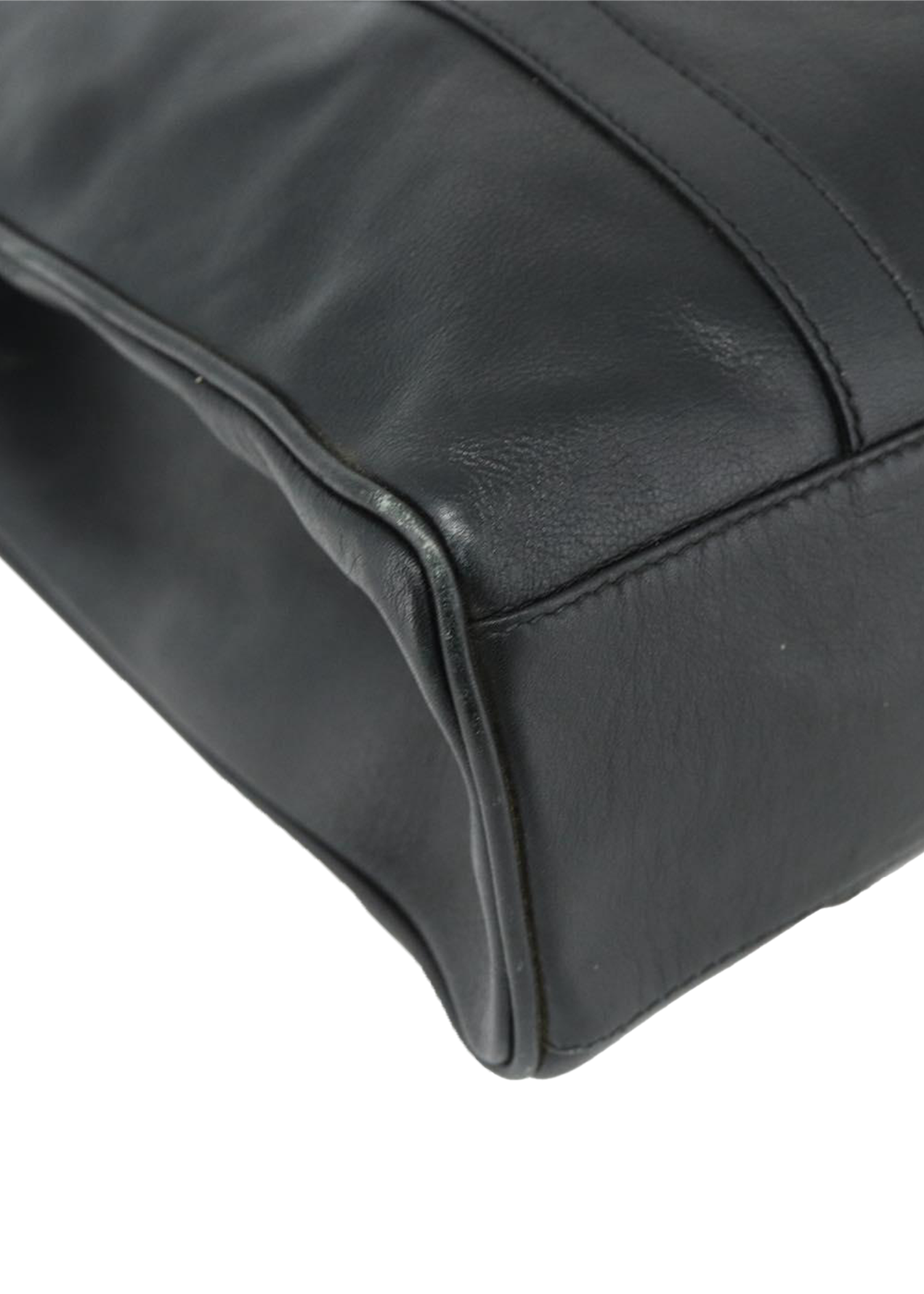 Gucci Black Leather Horsebit Tote