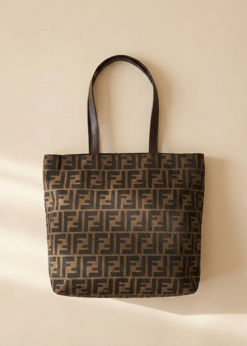 Fendi Brown Zucca Tote