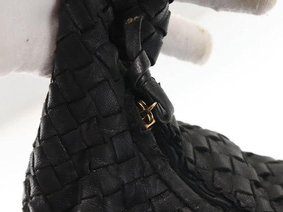 Bottega Veneta Black Quilted Hobo Bag