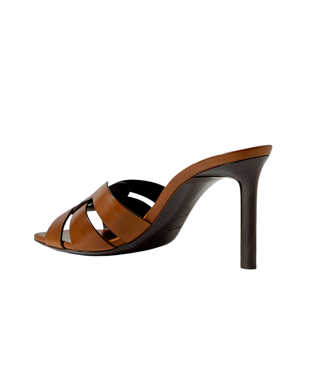 Saint Laurent Brown Leather Mules