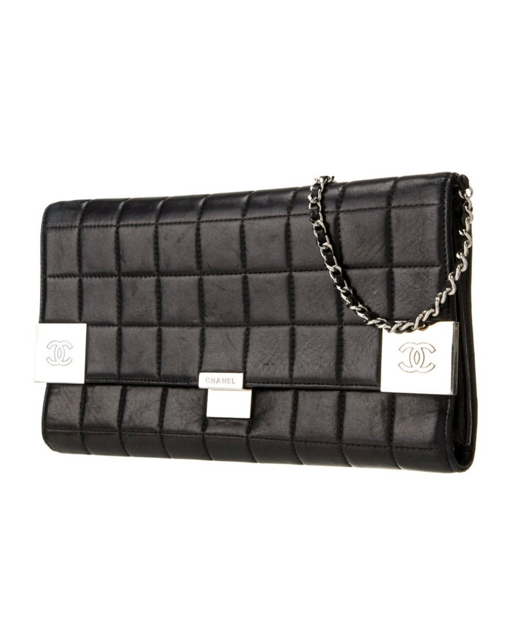 Chanel Black and Silver Shoulder Bag