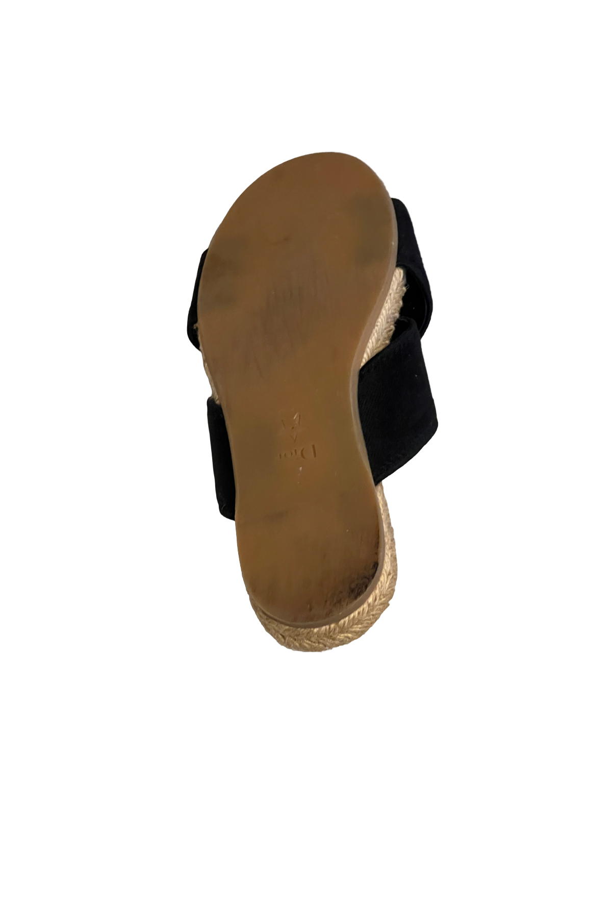 Dior Black Raffia Slides