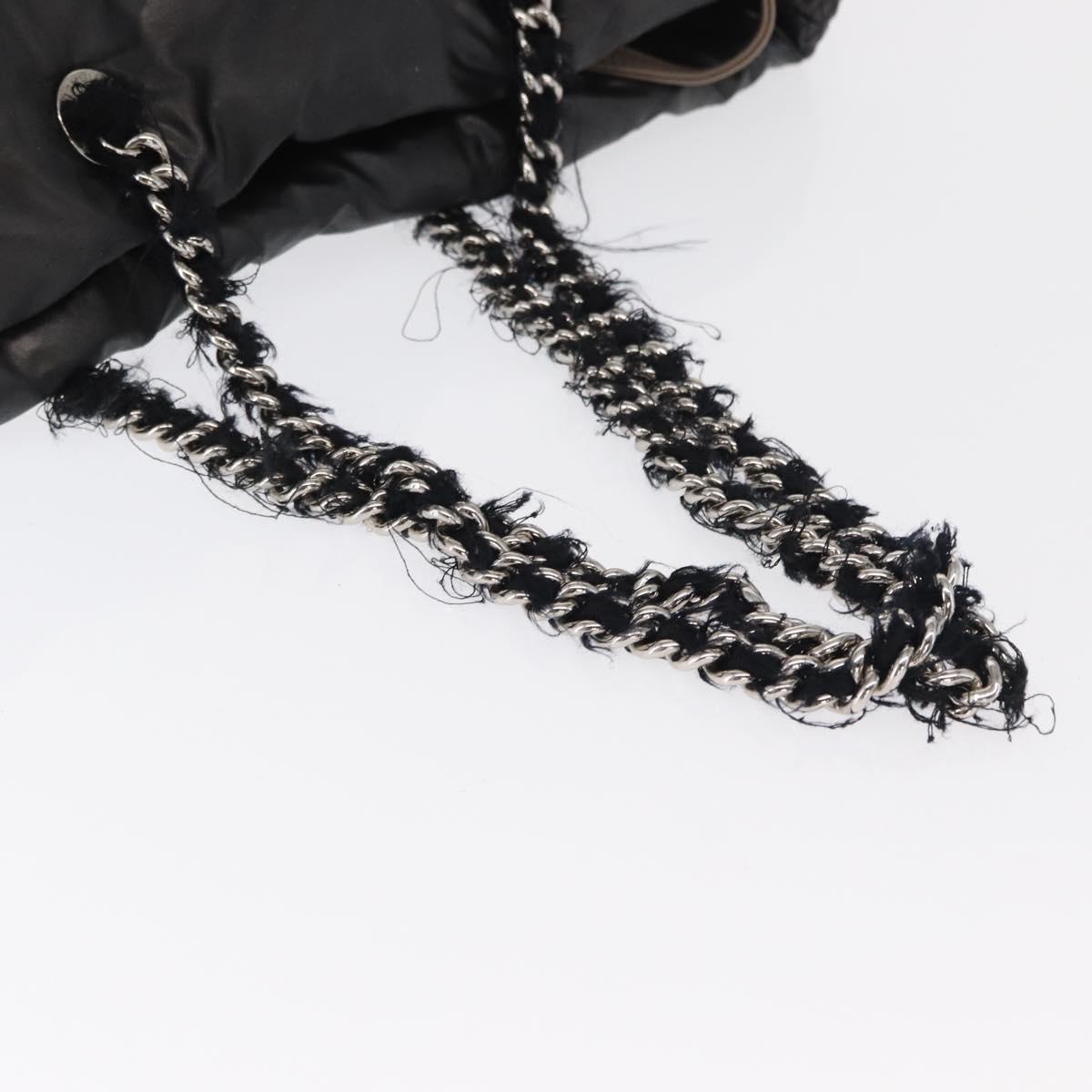 Chanel Black Logo Pillow Tote