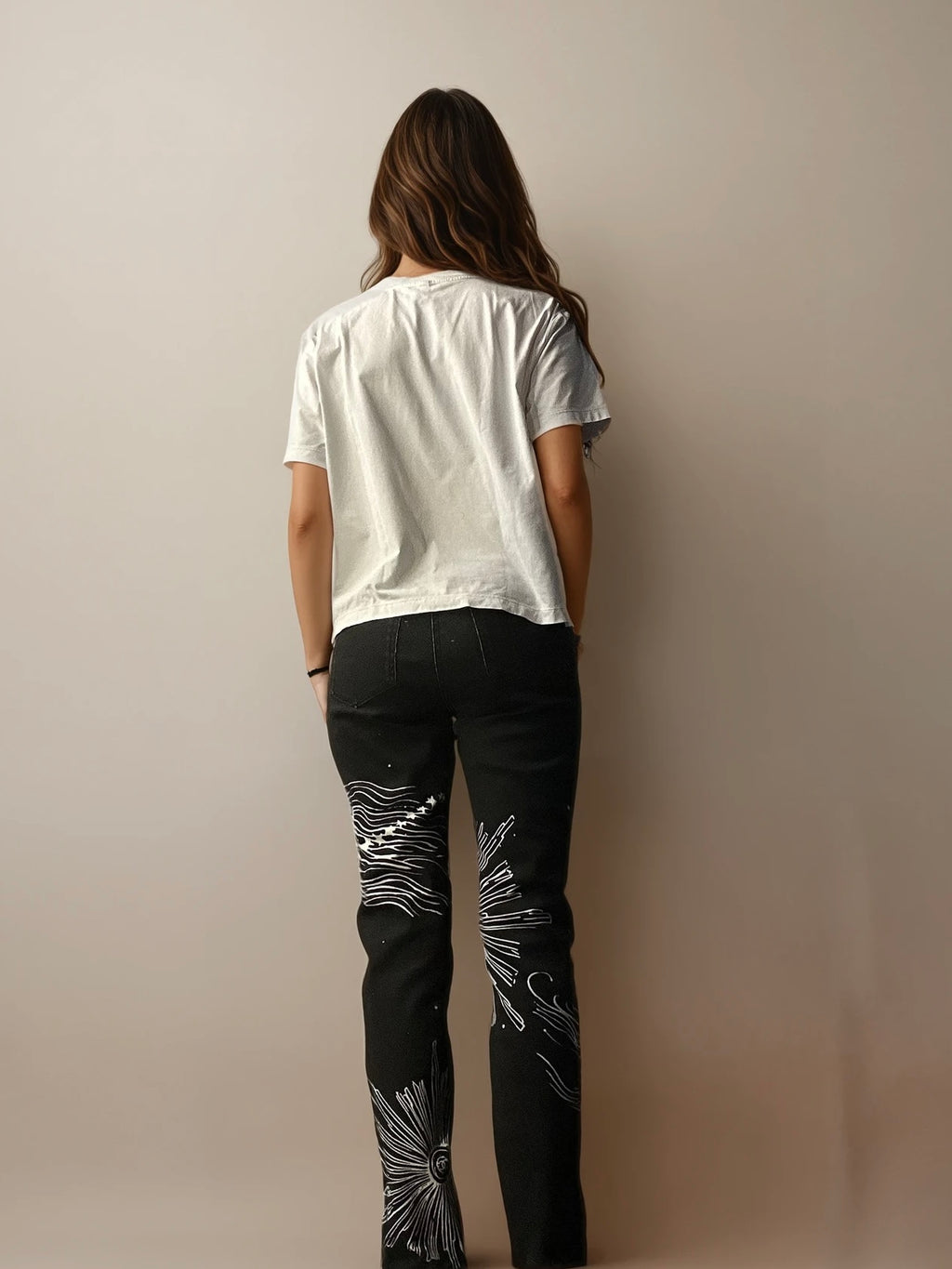 Chanel Black Star Jeans