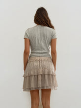 Load image into Gallery viewer, Chloe Pink Ruffle Mini Skirt
