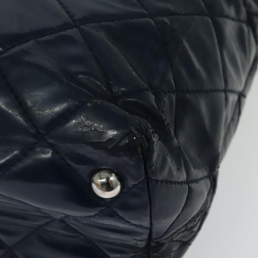 Chanel Navy Patent Leather Tote
