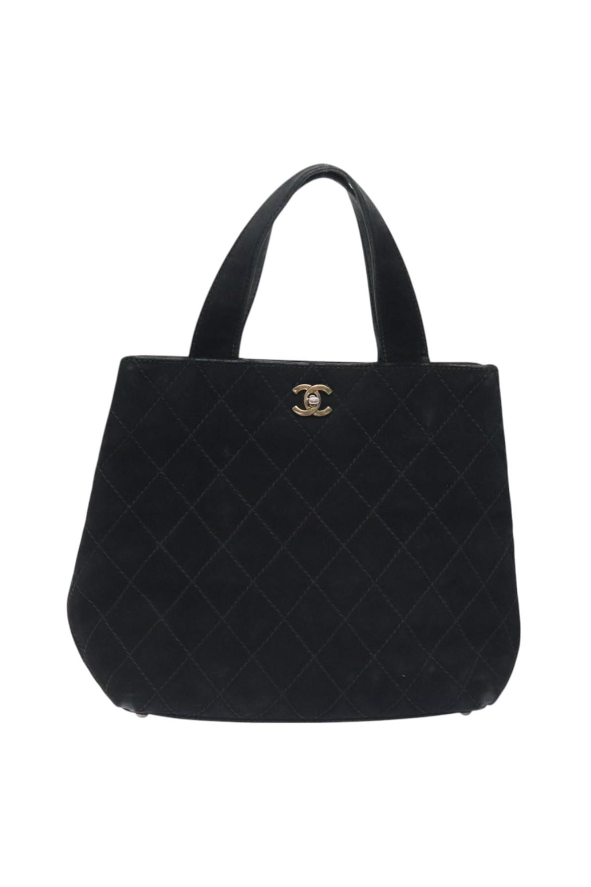 Chanel Black Suede Tote