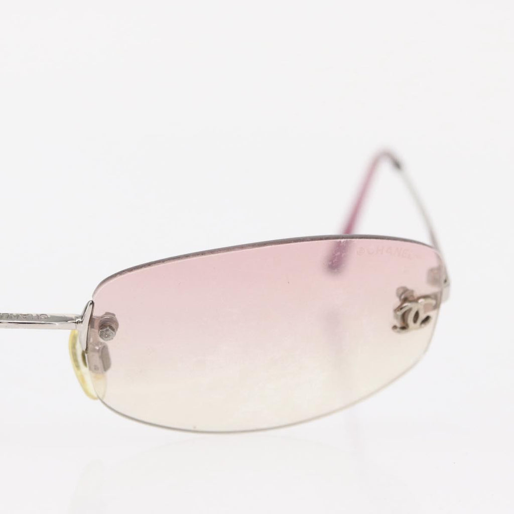 Chanel Pink Rimless Sunglasses