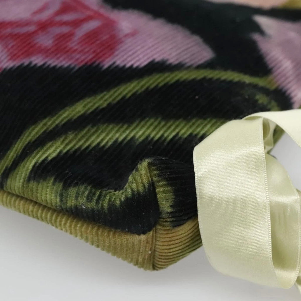 Valentino Corduroy Flower Printed Handbag