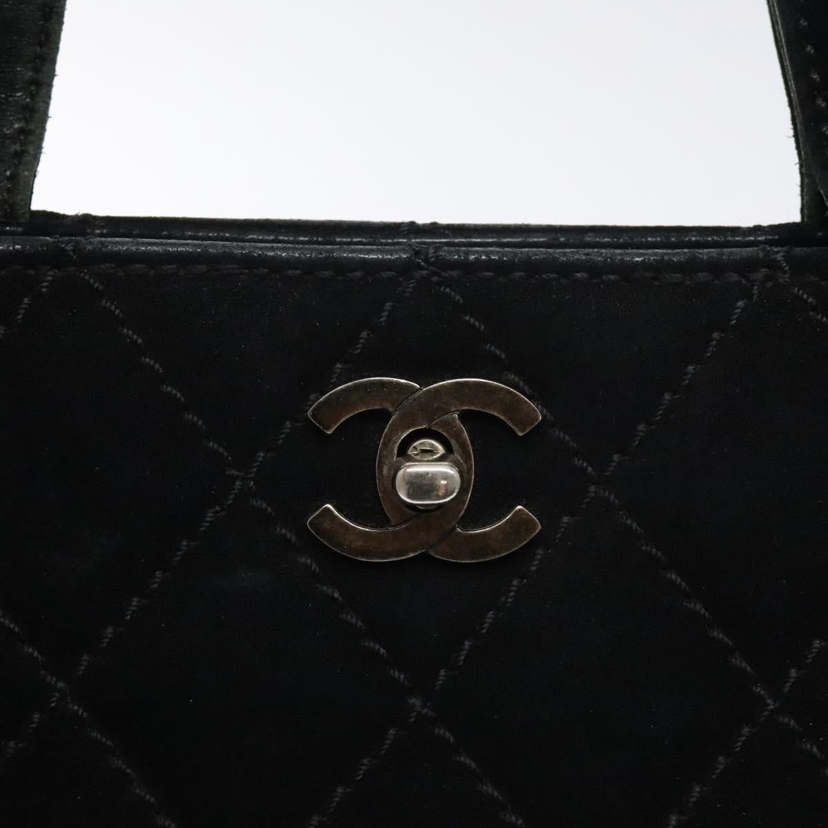 Chanel Black Suede Tote