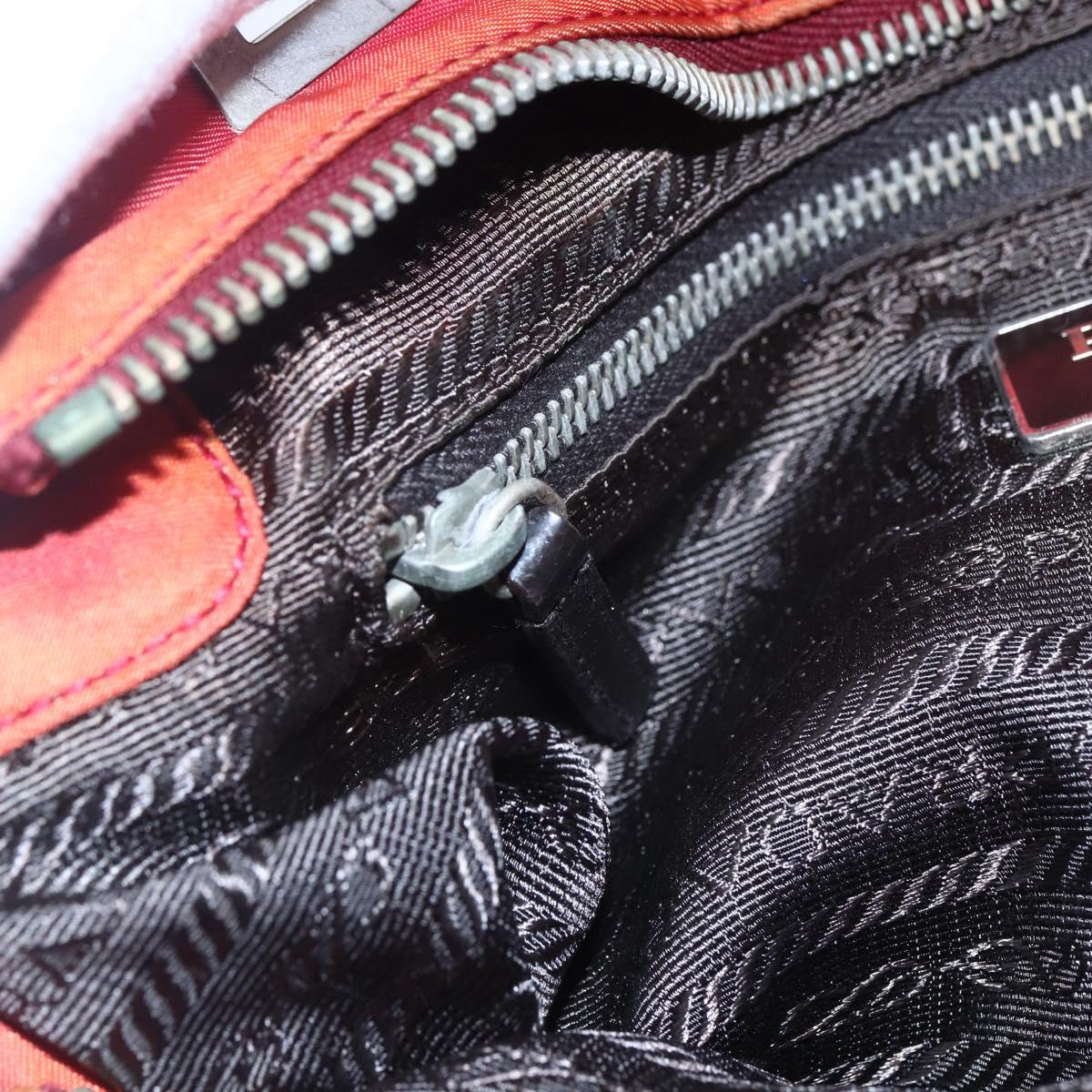 Prada Red Nylon Tote