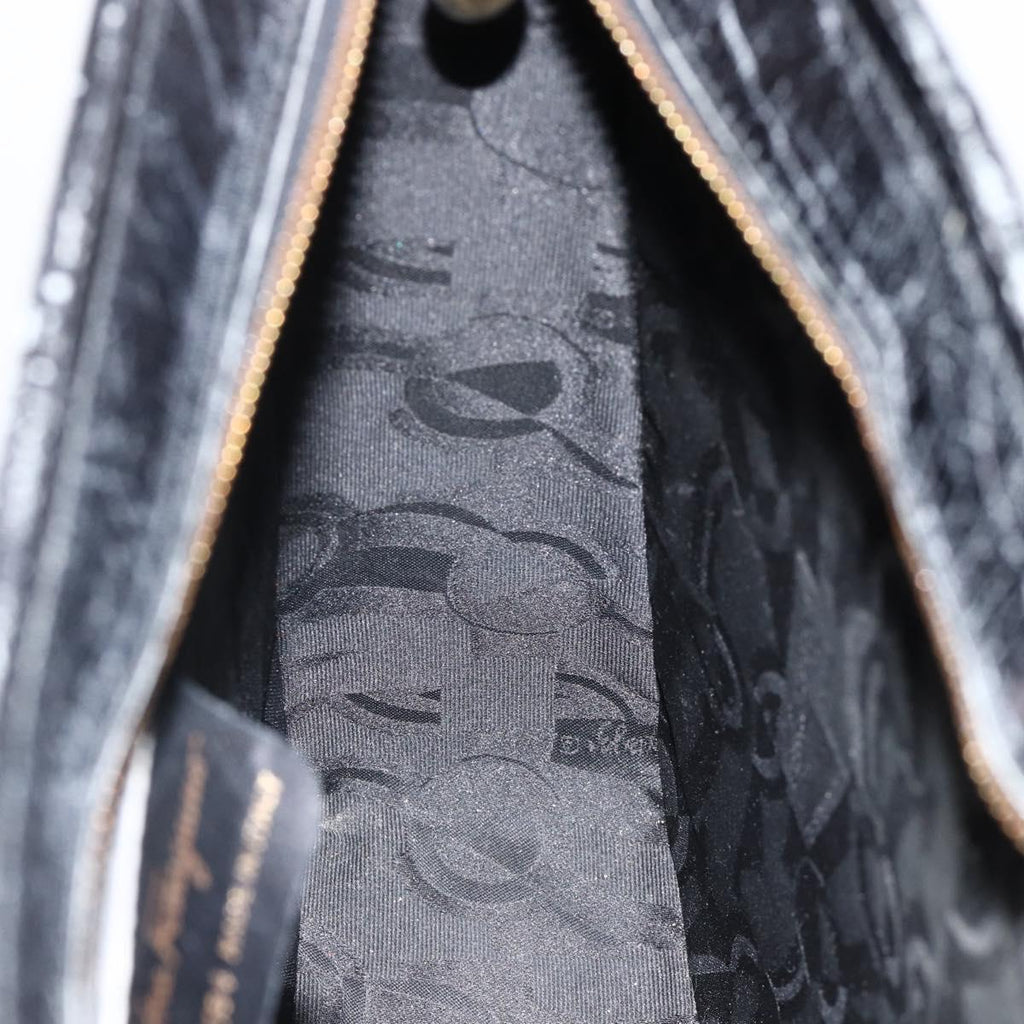 Ferragamo Black Leather Shoulder Bag