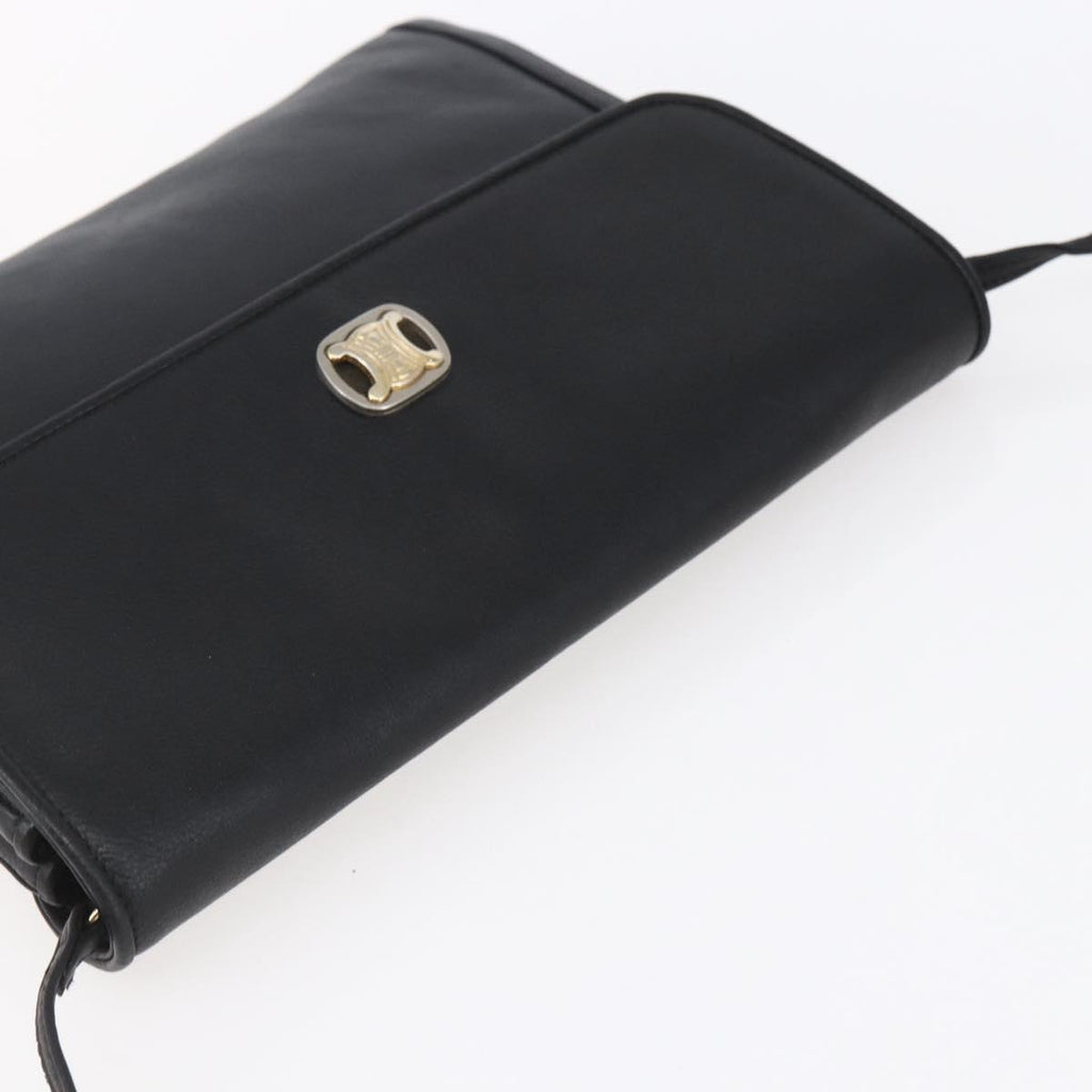 Celine Black Leather Crossbody
