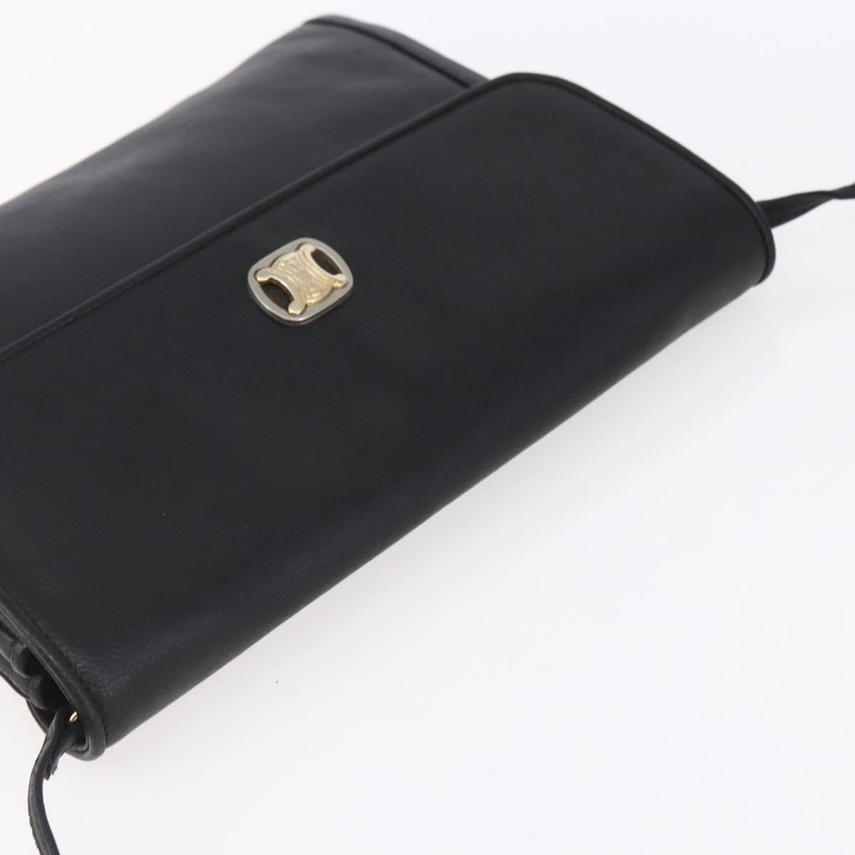 Celine Black Leather Crossbody