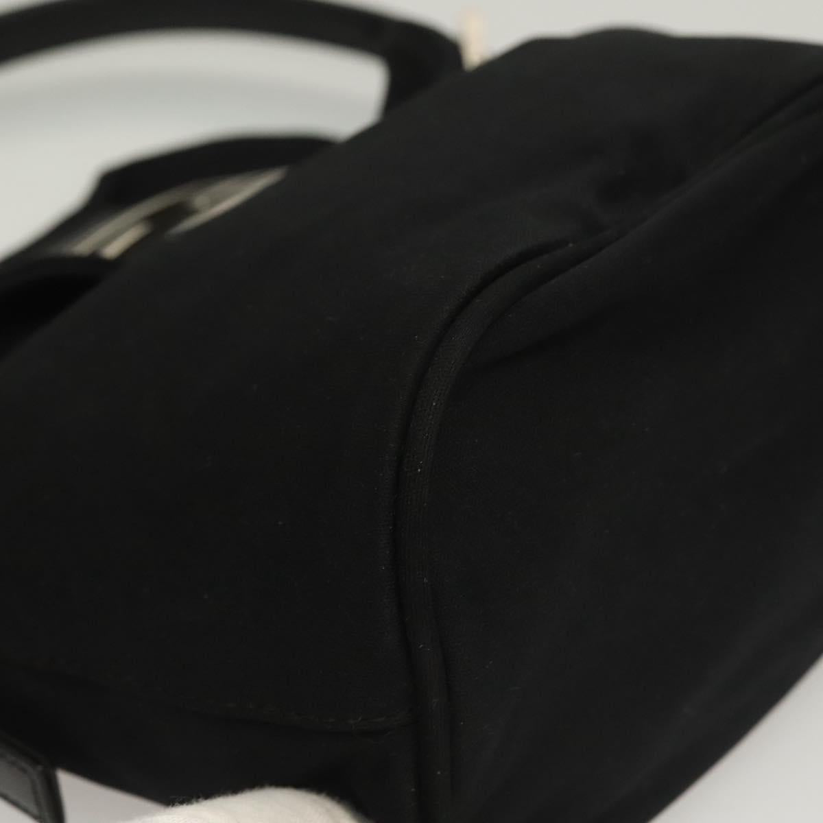 Fendi Black Rounded Baguette