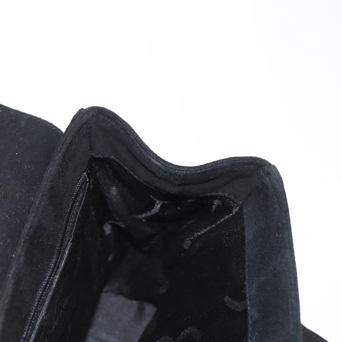 Ferragamo Black Suede Handbag