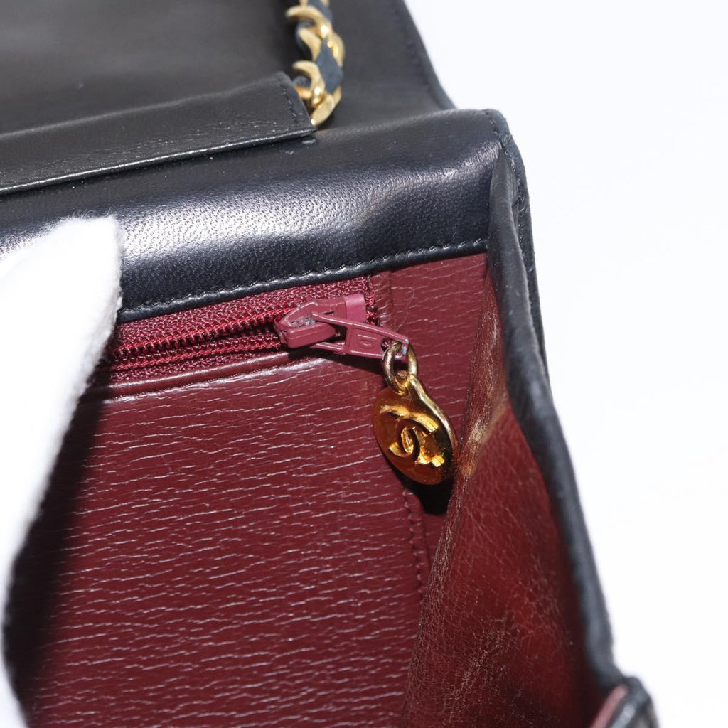 Chanel Black Leather Flap Bag