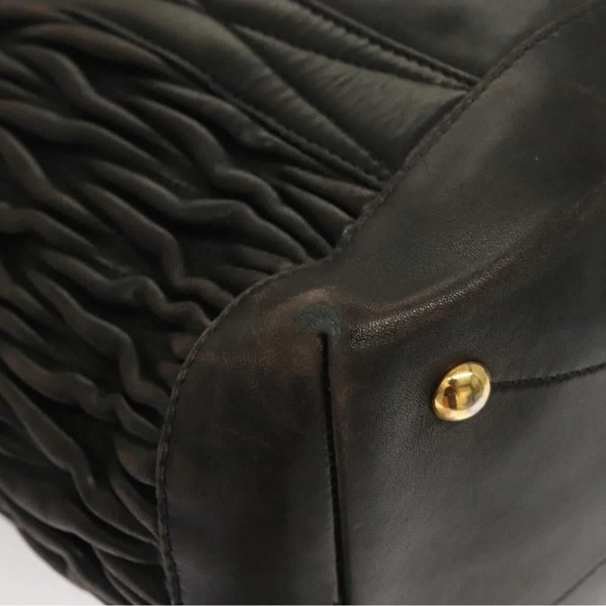 Miu Miu Black Leather Tote