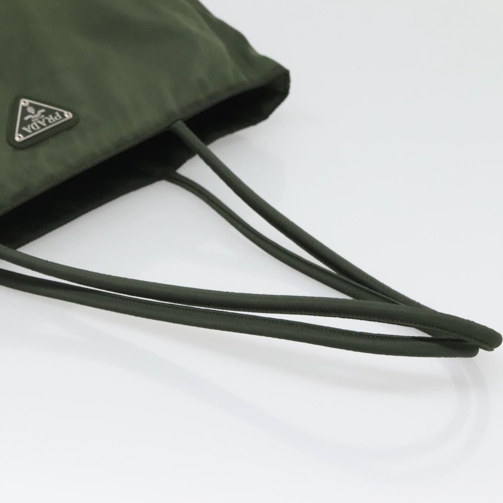 Prada Green Nylon Tote