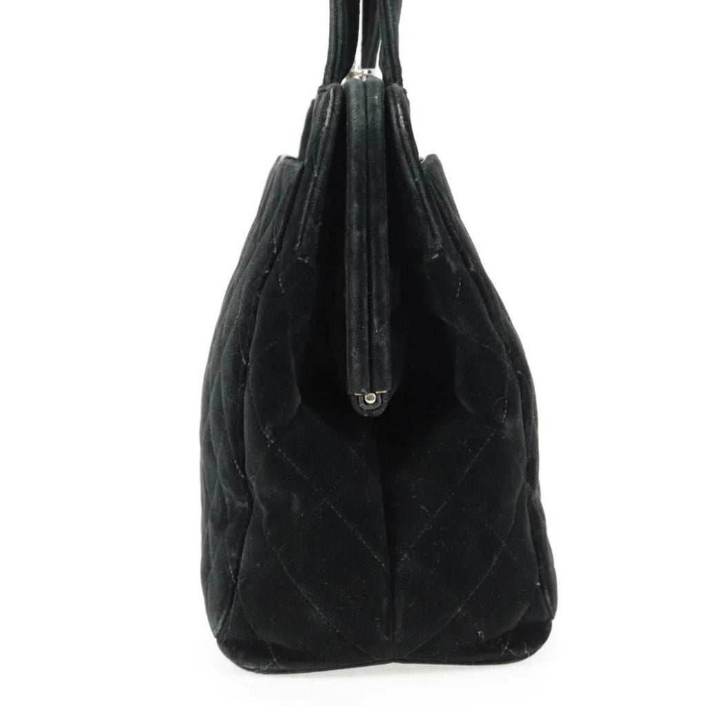 Chanel Black Velvet Handbag