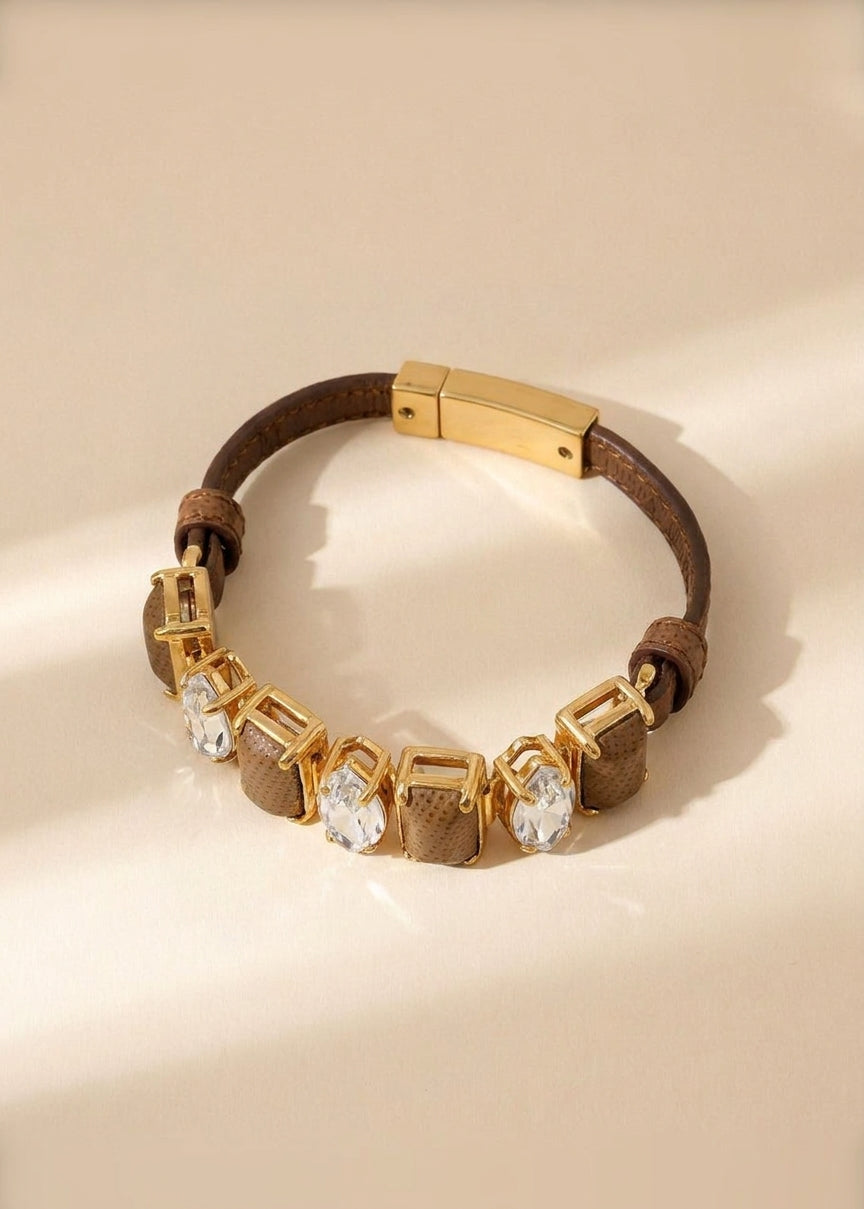 Prada Crystal Brown Bracelet cover