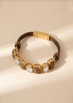 Prada Crystal Brown Bracelet