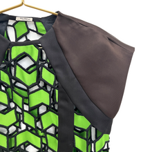 Load image into Gallery viewer, Miu Miu Green and Black Cutout Dress
